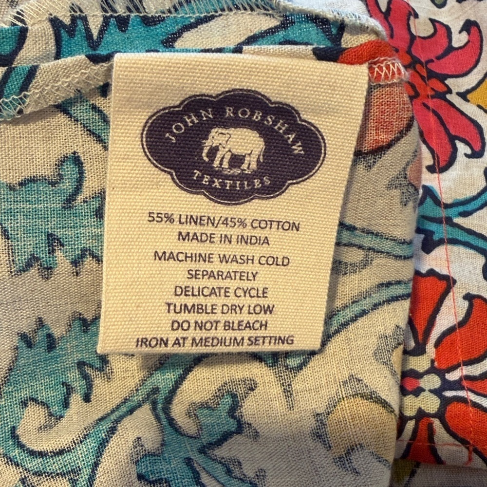 John Robshaw Printed Tunic Dress S/M – Colorful Boho Cotton Shift. Like new! - Picture 3 of 8